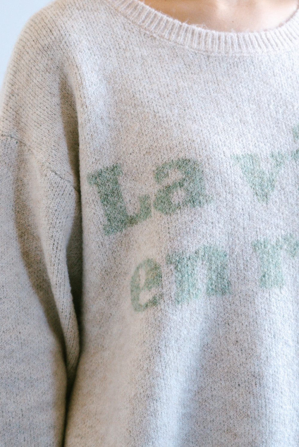 ≪SALE≫Soft Jacquard Logo Pullover