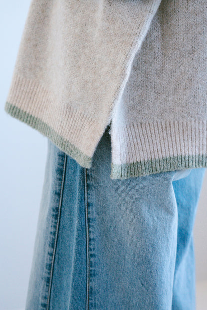 ≪SALE≫Soft Jacquard Logo Pullover