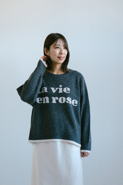 ≪SALE≫Soft Jacquard Logo Pullover