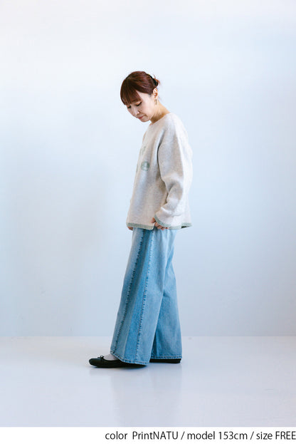 ≪SALE≫Soft Jacquard Logo Pullover