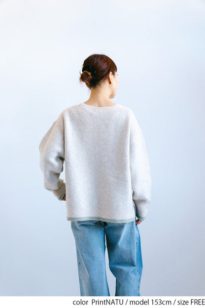 ≪SALE≫Soft Jacquard Logo Pullover