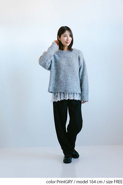 ≪SALE≫Bouclé Assorted Back Logo Pullover