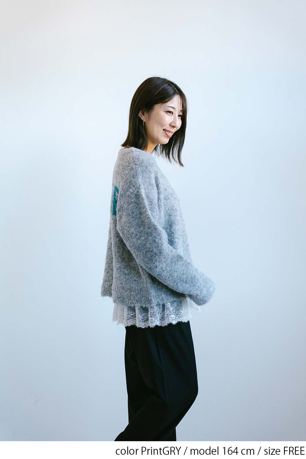 ≪SALE≫Bouclé Assorted Back Logo Pullover