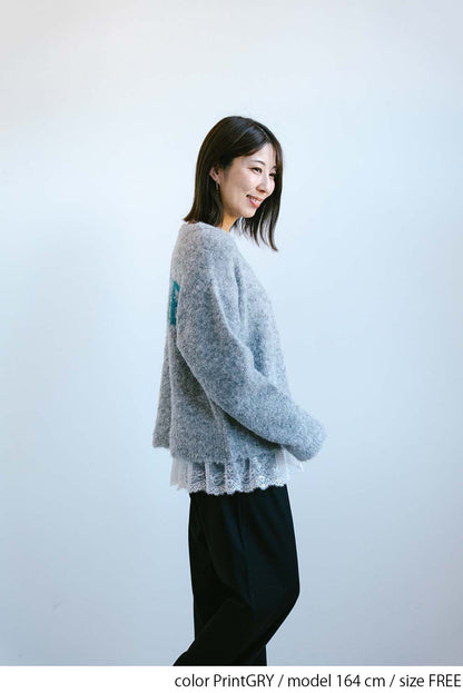 ≪SALE≫Bouclé Assorted Back Logo Pullover