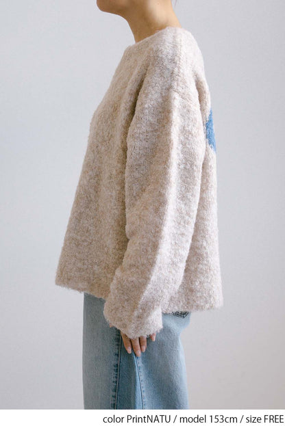 ≪SALE≫Bouclé Assorted Back Logo Pullover