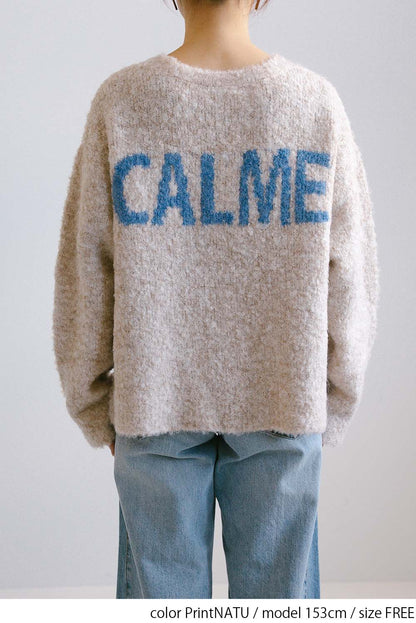 ≪SALE≫Bouclé Assorted Back Logo Pullover