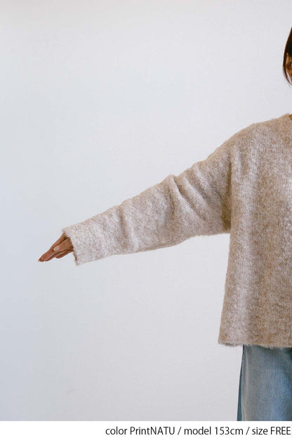≪SALE≫Bouclé Assorted Back Logo Pullover
