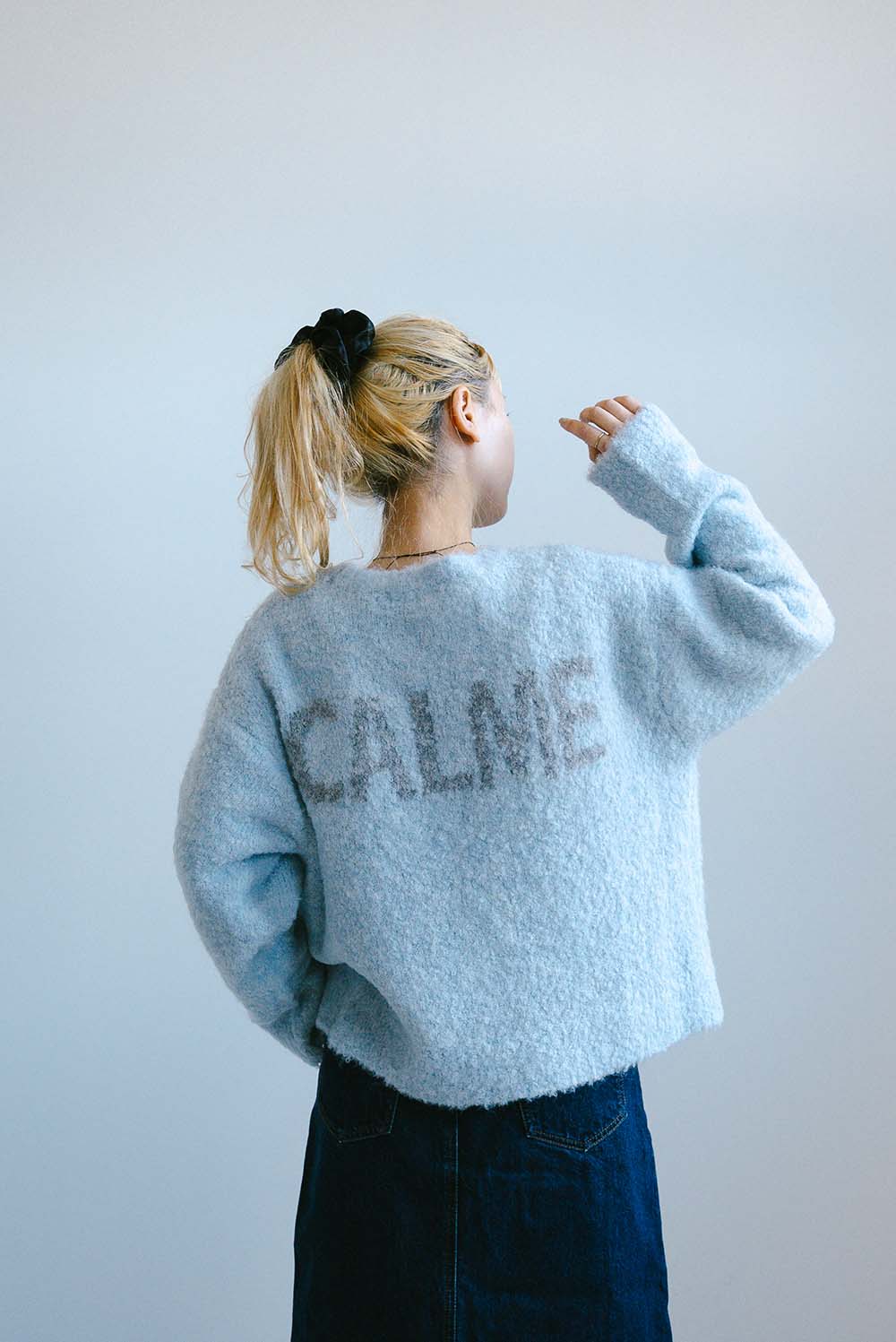 ≪SALE≫Bouclé Assorted Back Logo Pullover