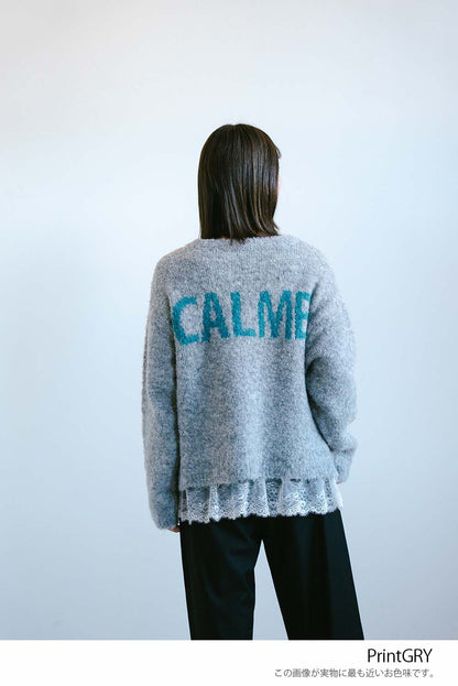≪SALE≫Bouclé Assorted Back Logo Pullover