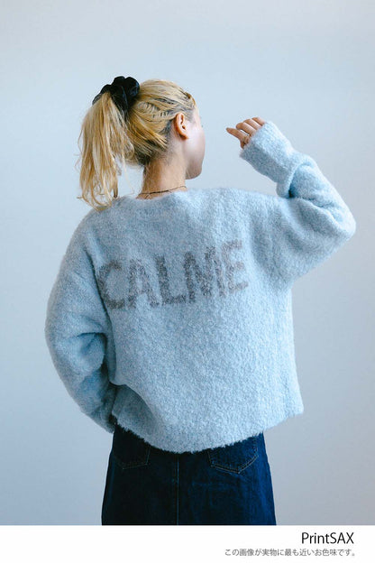 ≪SALE≫Bouclé Assorted Back Logo Pullover