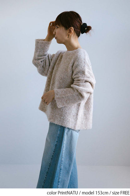 ≪SALE≫Bouclé Assorted Back Logo Pullover