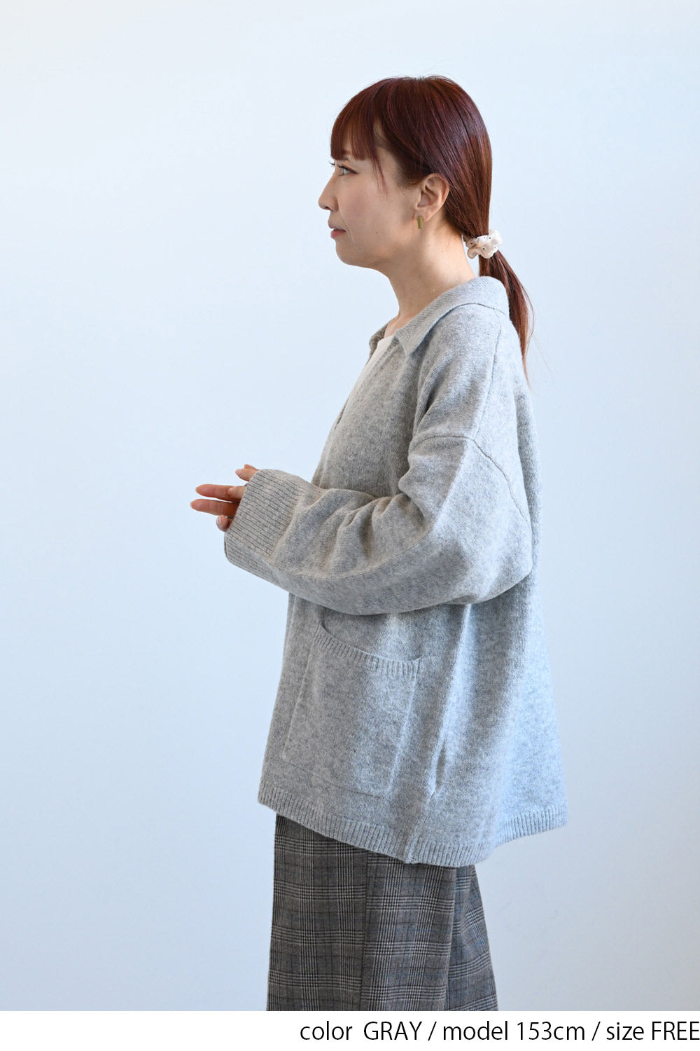 ≪SALE≫Collared Skipper Knit Pullover