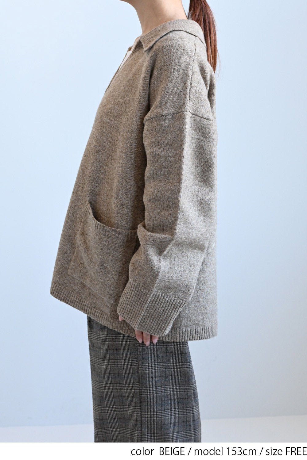 ≪SALE≫Collared Skipper Knit Pullover