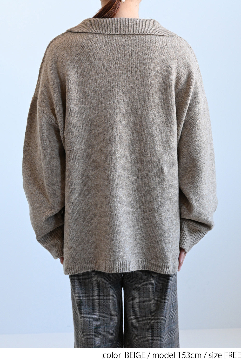 ≪SALE≫Collared Skipper Knit Pullover