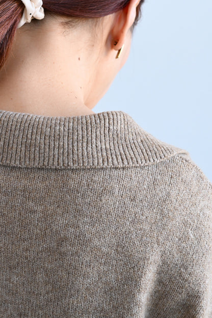 ≪SALE≫Collared Skipper Knit Pullover