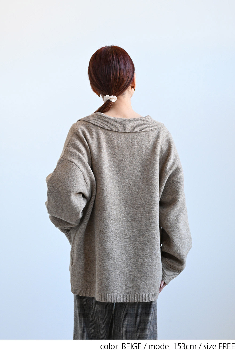≪SALE≫Collared Skipper Knit Pullover