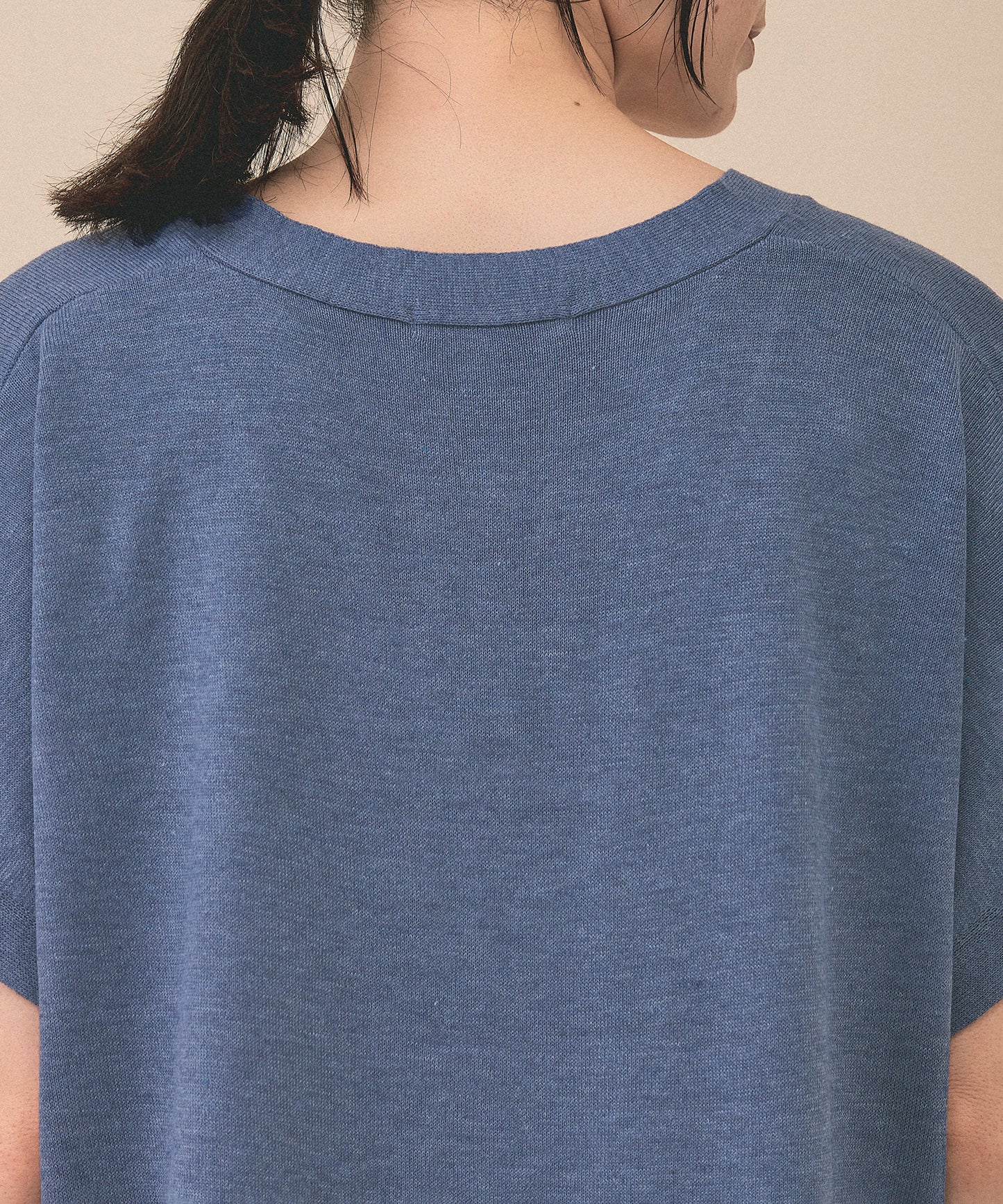[SALE] Knit V-Neck Poncho Tunic