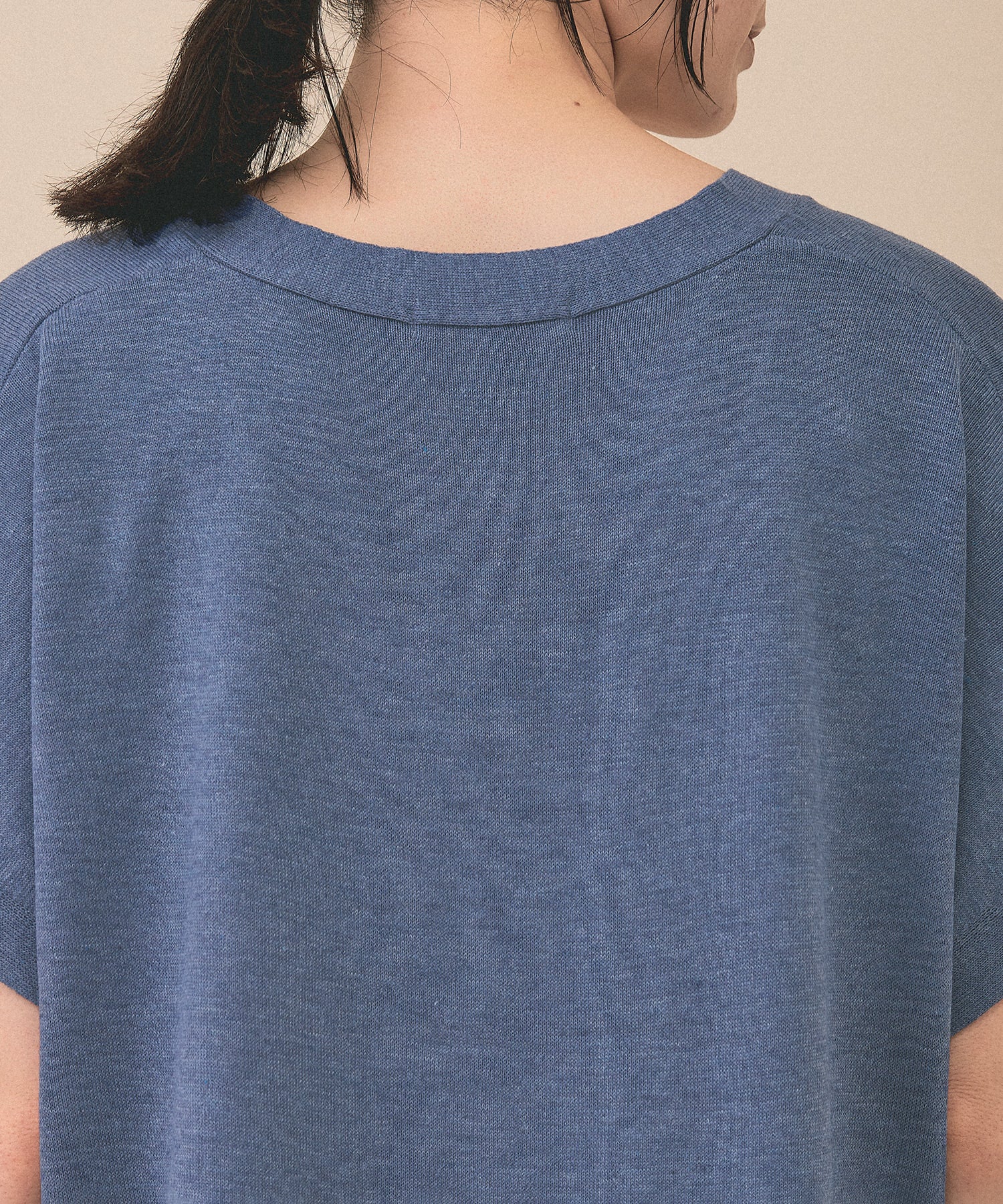 [SALE] Knit V-Neck Poncho Tunic