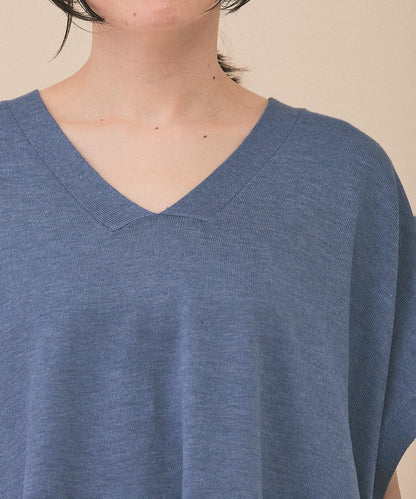 [SALE] Knit V-Neck Poncho Tunic