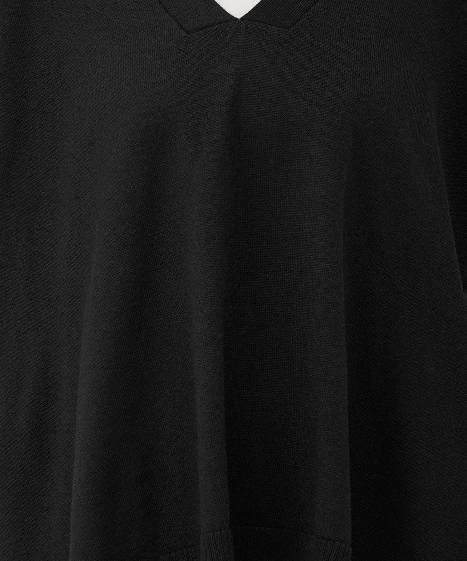 [SALE] Knit V-Neck Poncho Tunic