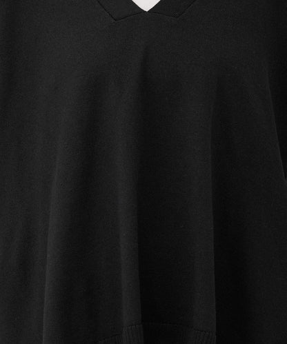 [SALE] Knit V-Neck Poncho Tunic