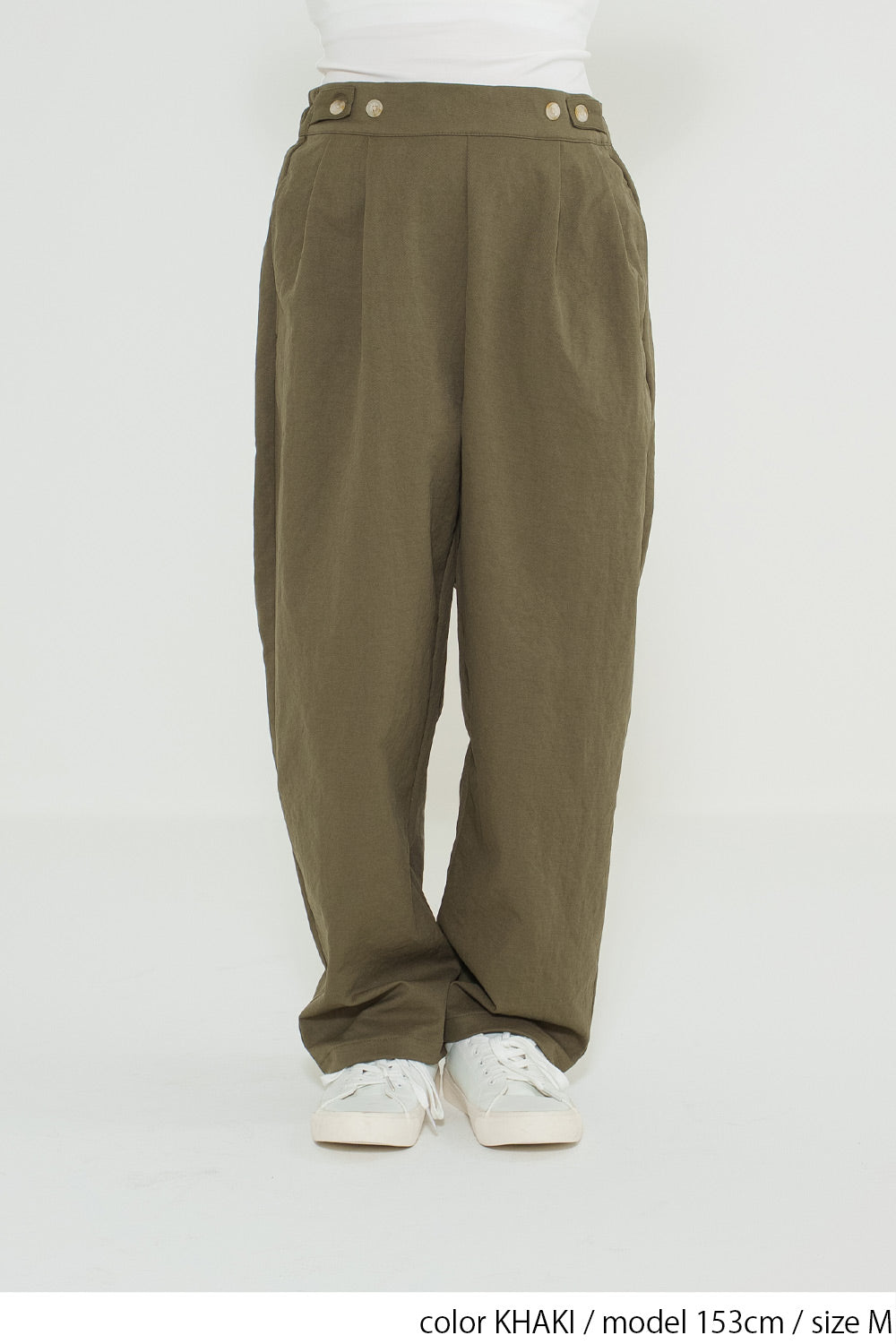 ゆったりラクのびタックワイドパンツ – HEART MARKET