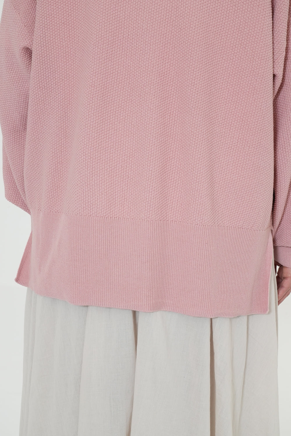 Pique Knit V-Neck Cardigan