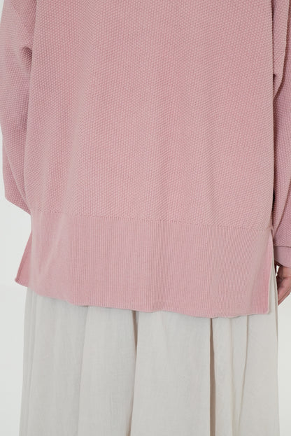 Pique Knit V-Neck Cardigan