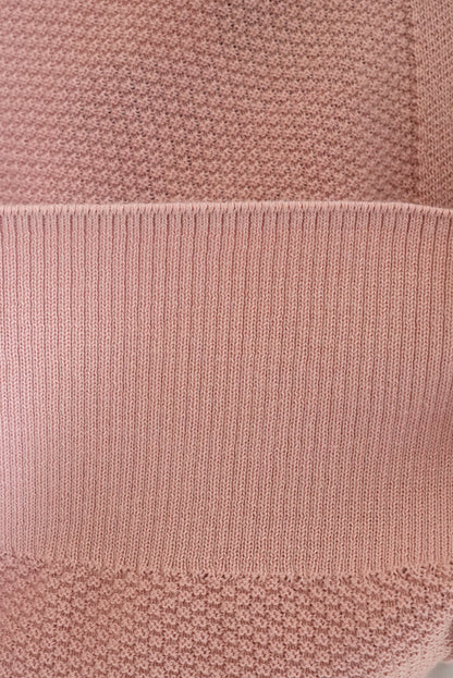 Pique Knit V-Neck Cardigan