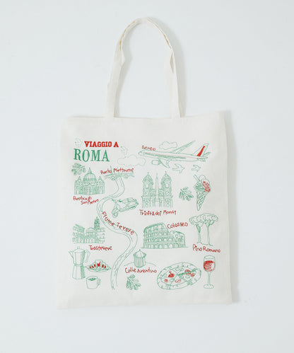 Embroidered Tote Bag Rome
