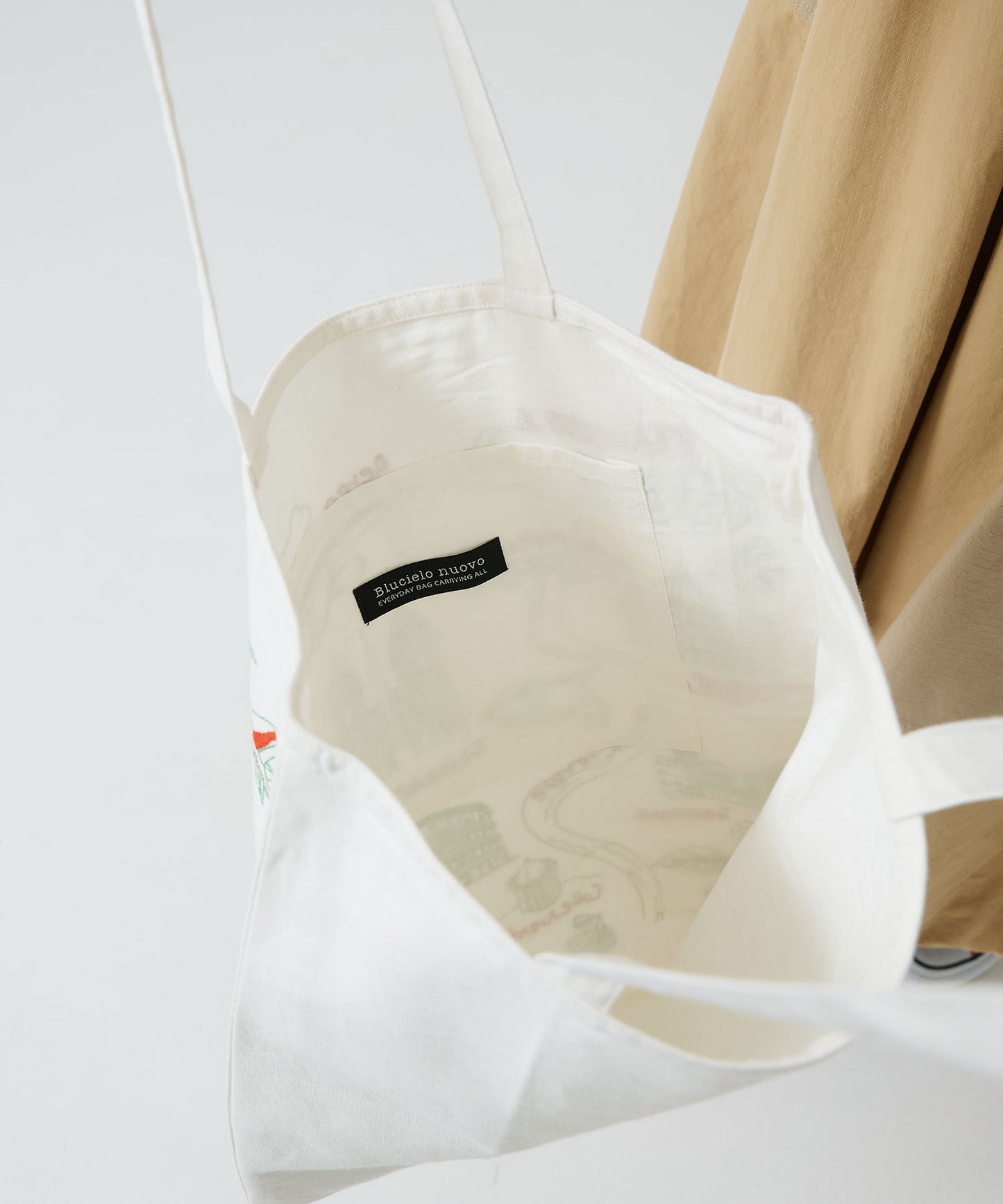 Embroidered Tote Bag Rome