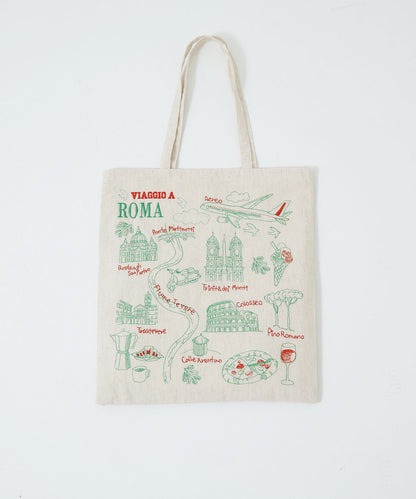 Embroidered Tote Bag Rome