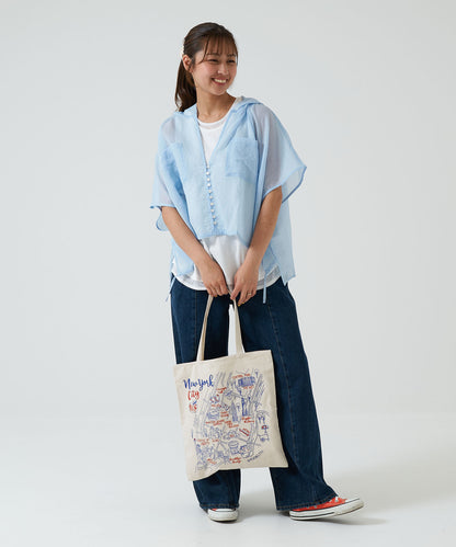 Embroidered Tote Bag New York