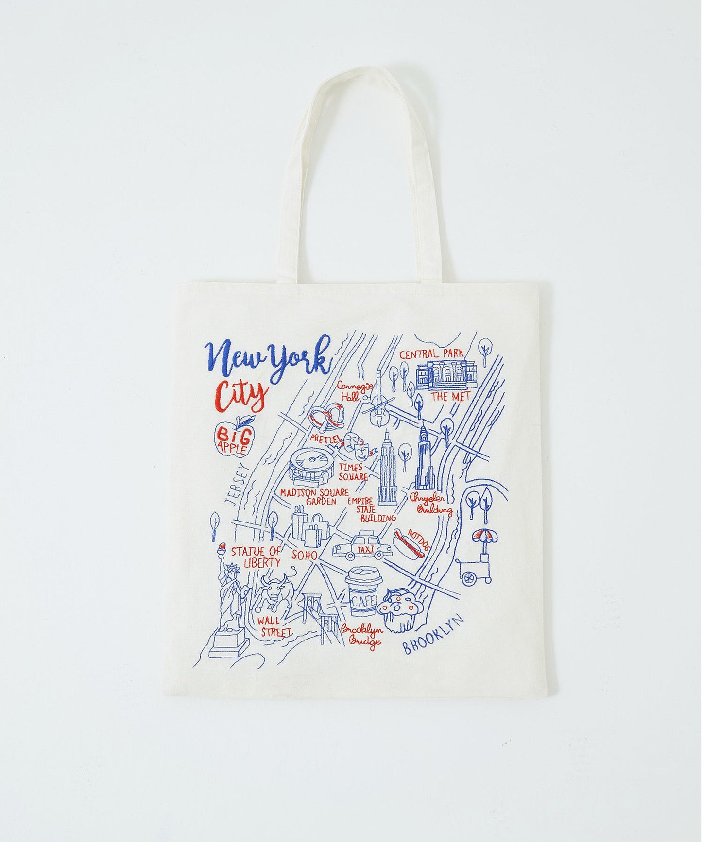 Embroidered Tote Bag New York