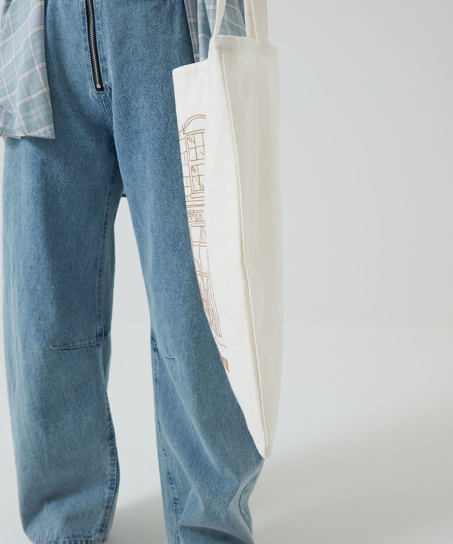 Embroidered Tote Bag Bookstore