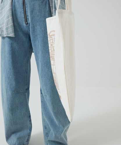 Embroidered Tote Bag Bookstore