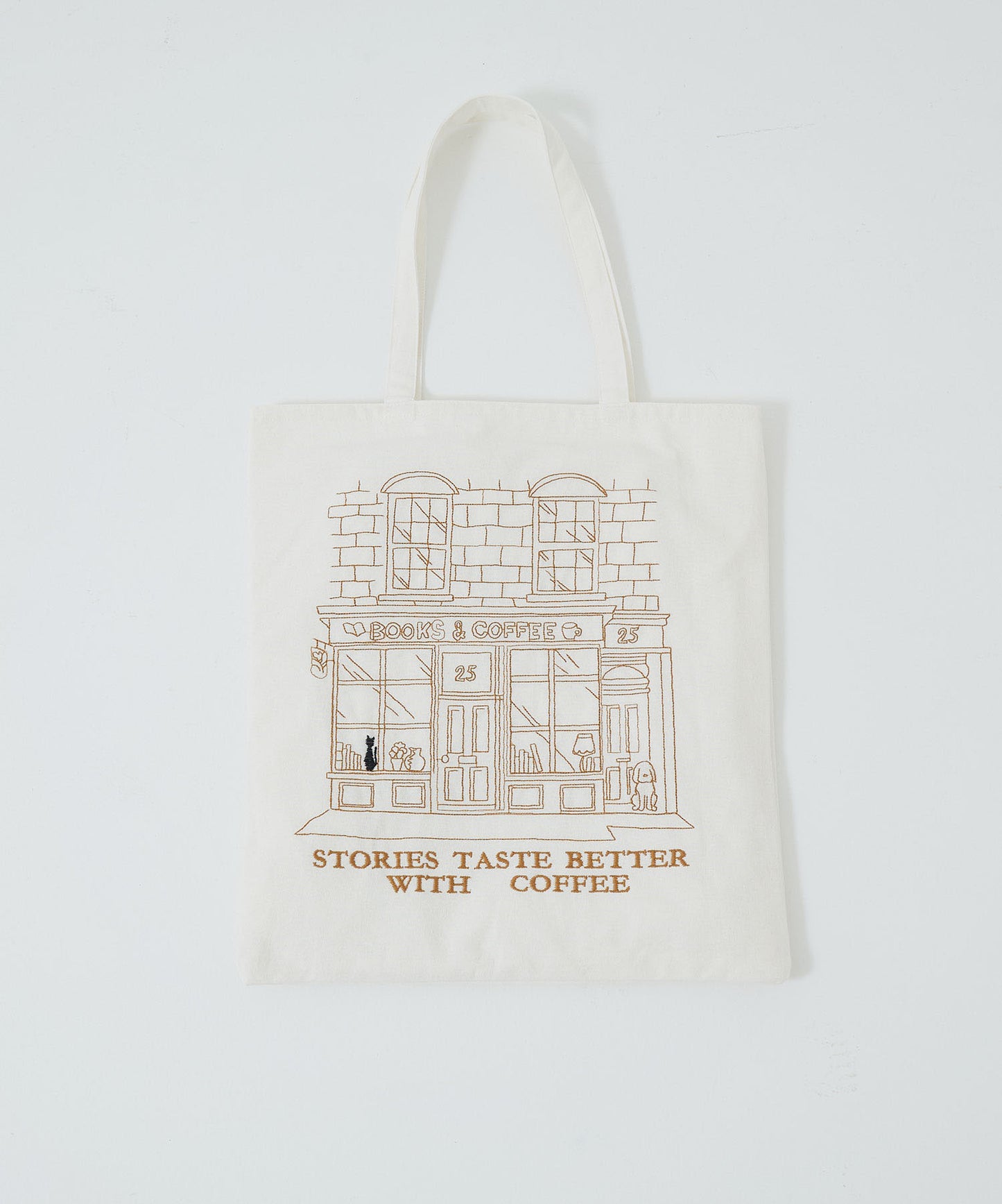 Embroidered Tote Bag Bookstore