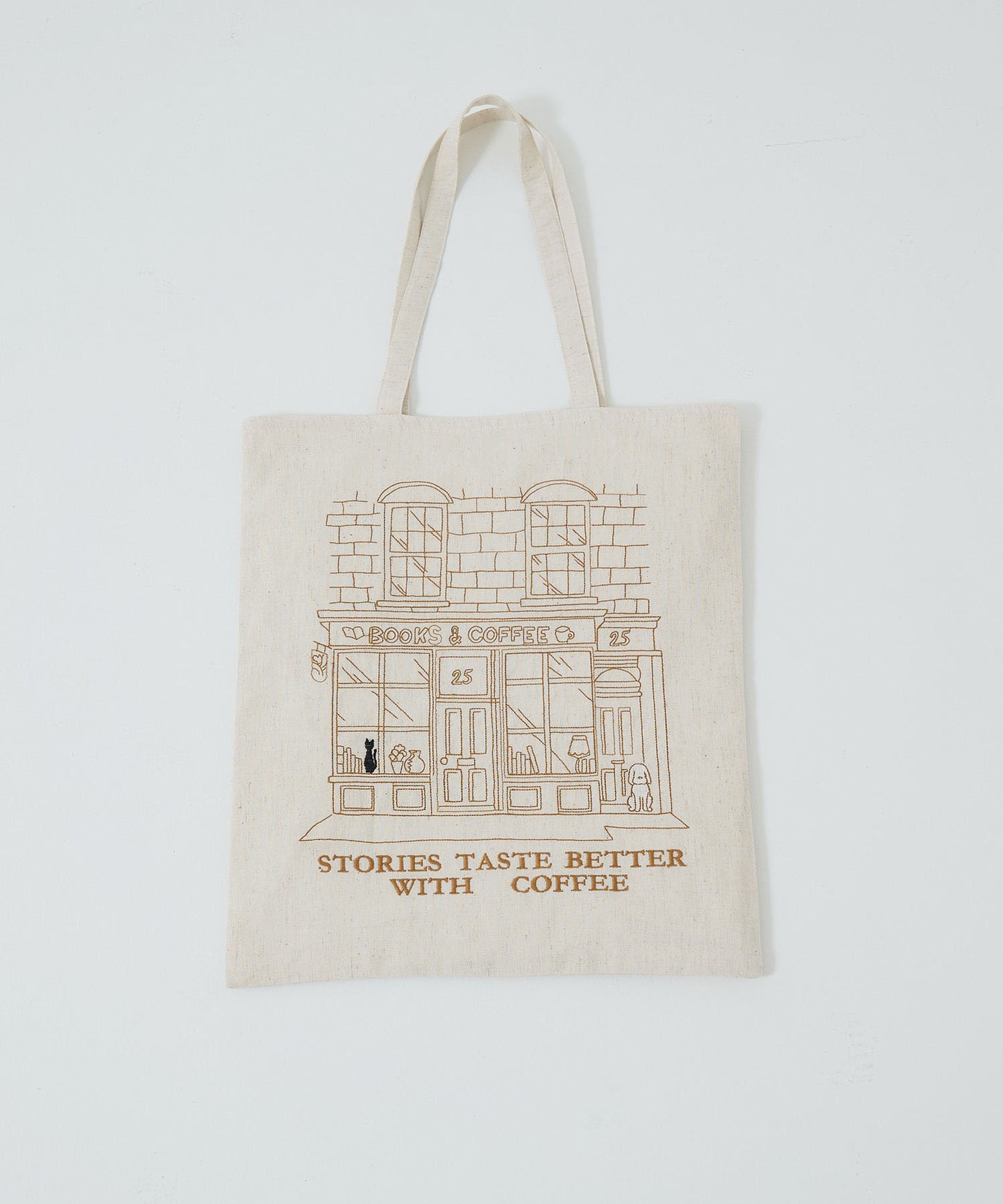 Embroidered Tote Bag Bookstore