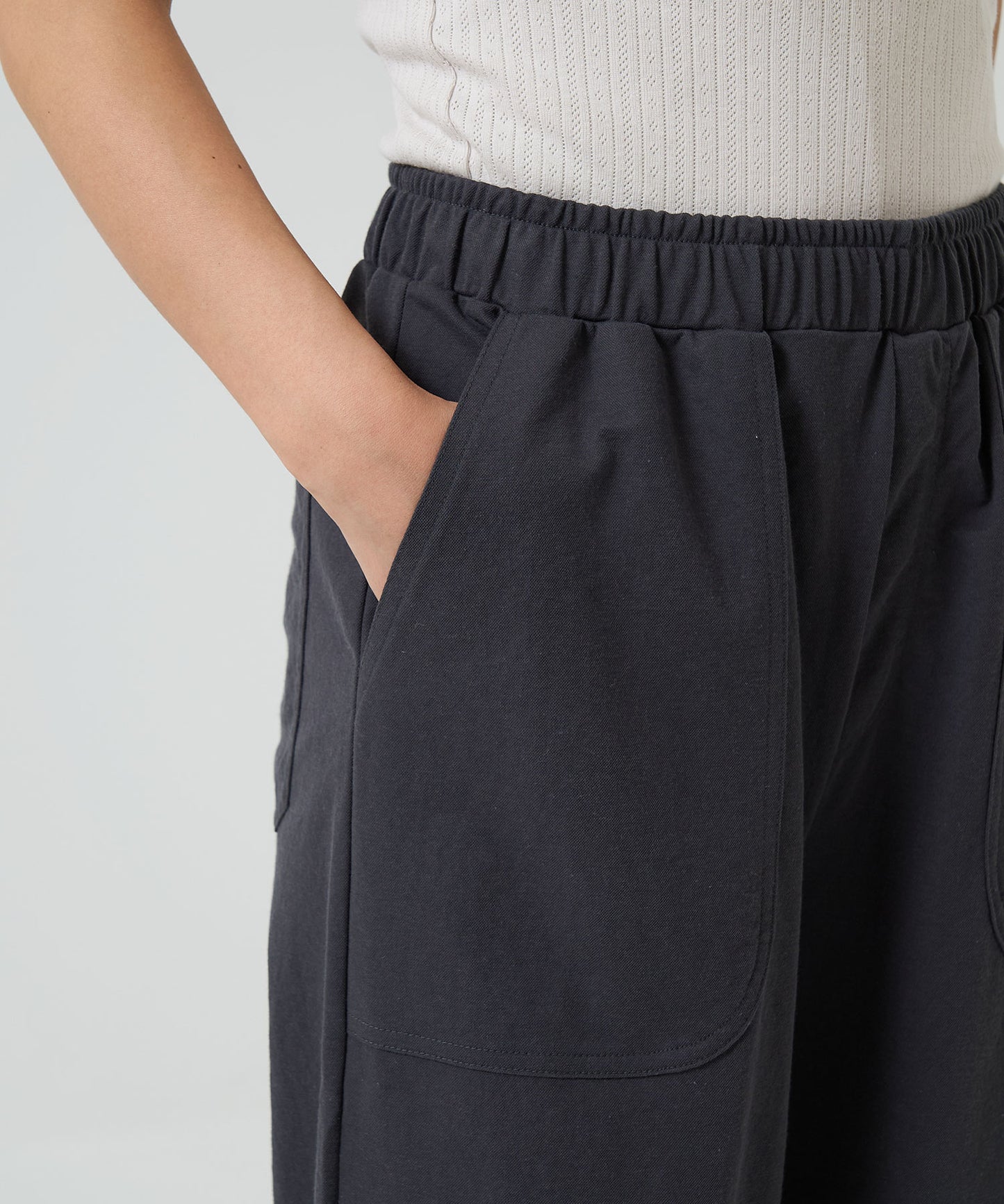 《Scheduled for April 24 Arrival》C/N Pique Wide Baker Pants