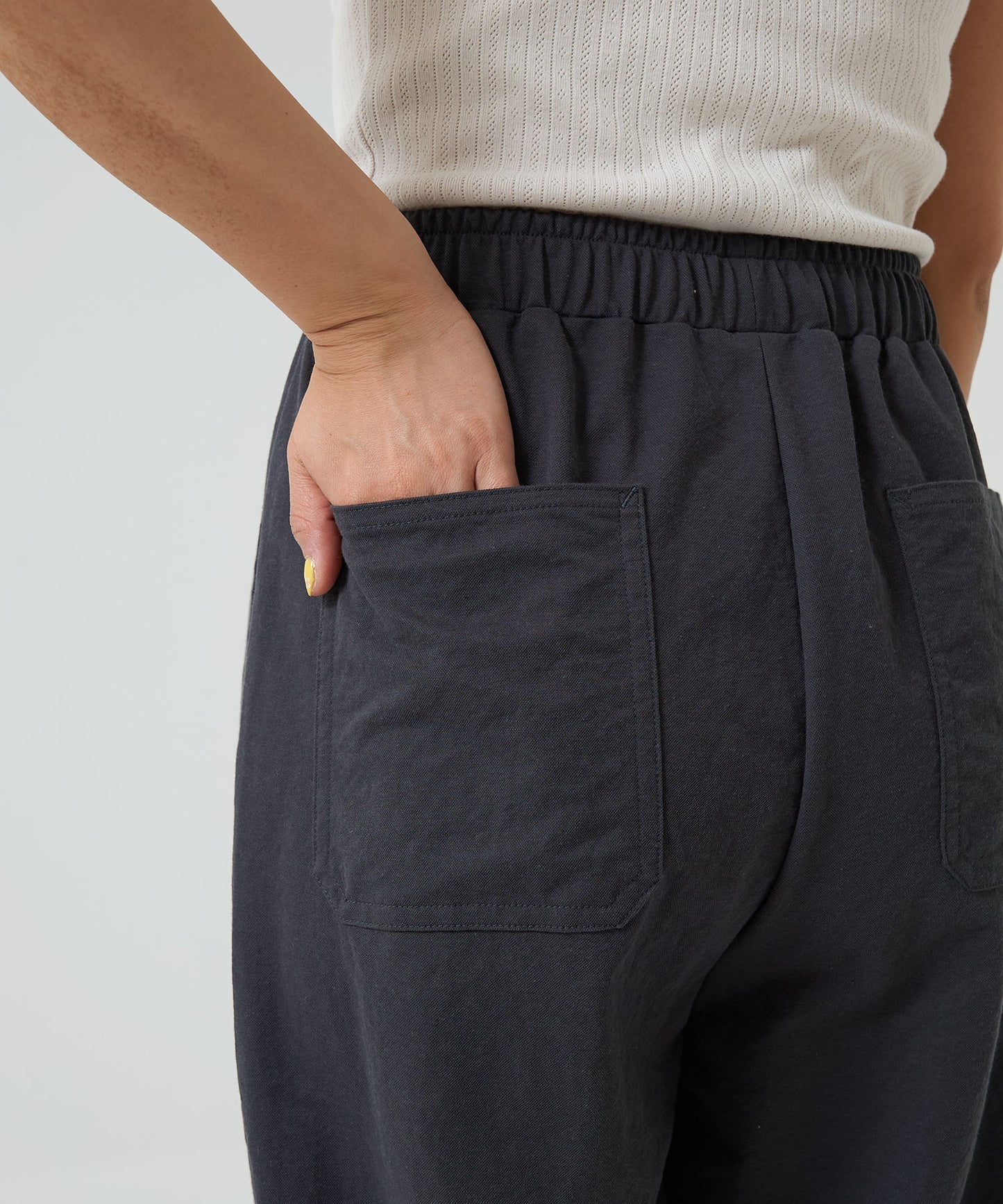 《Scheduled for April 24 Arrival》C/N Pique Wide Baker Pants