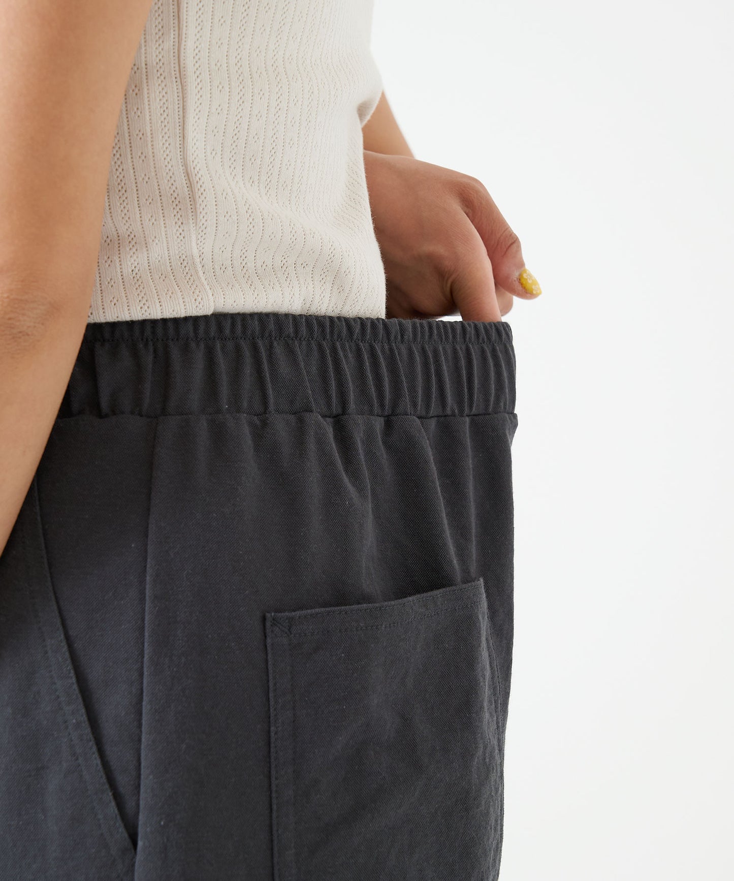 《Scheduled for April 24 Arrival》C/N Pique Wide Baker Pants