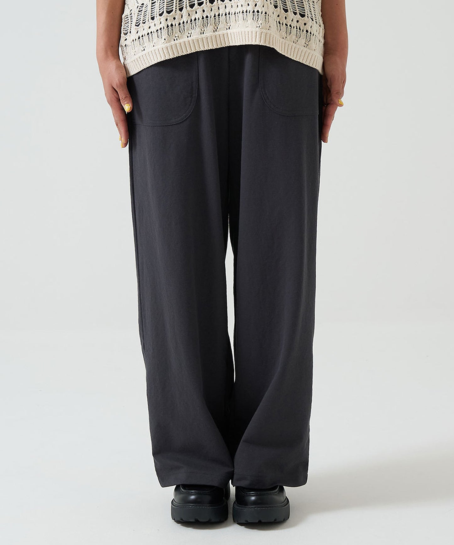 《Scheduled for April 24 Arrival》C/N Pique Wide Baker Pants