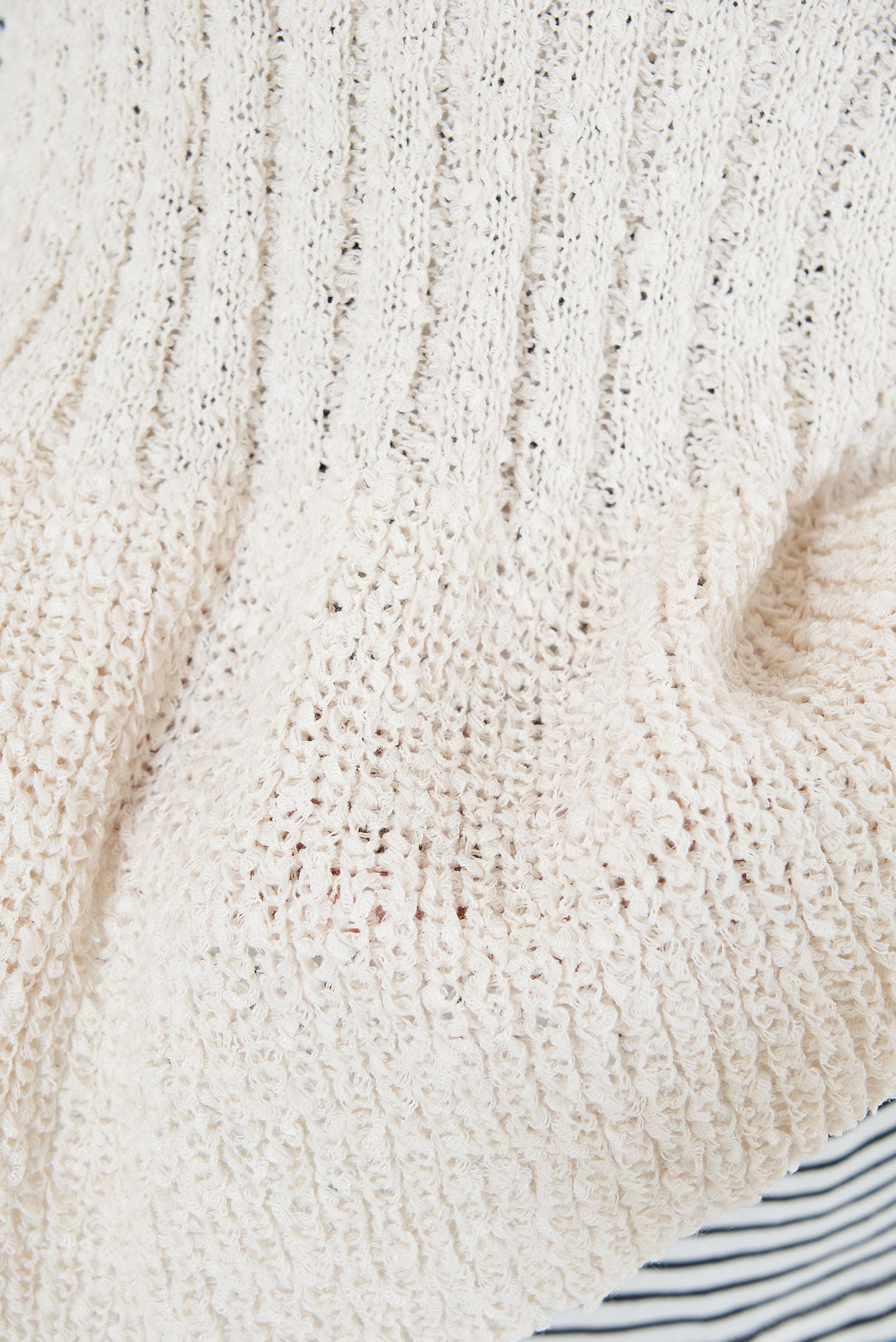 Tape Yarn Peplum Knit
