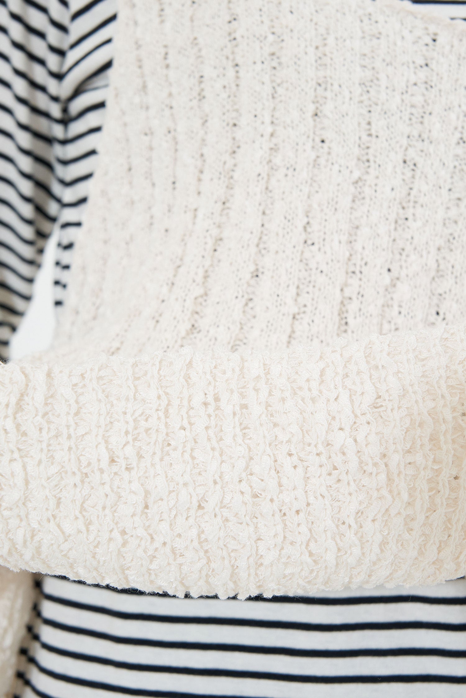Tape Yarn Peplum Knit