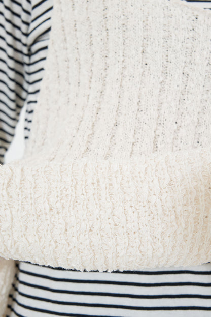 Tape Yarn Peplum Knit