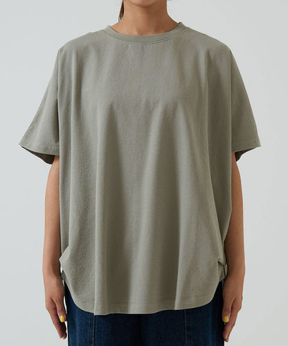 《Scheduled for Arrival Soon》Cut Crepe Back Henley Dolman Tunic