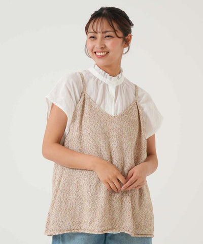 柄ベージュ