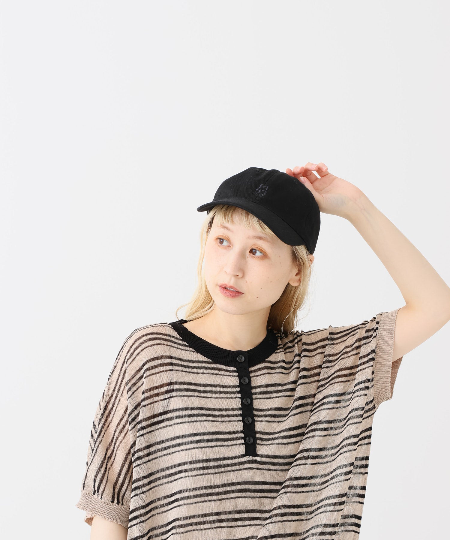 ボーダーグレージュ / 154cm / FREE