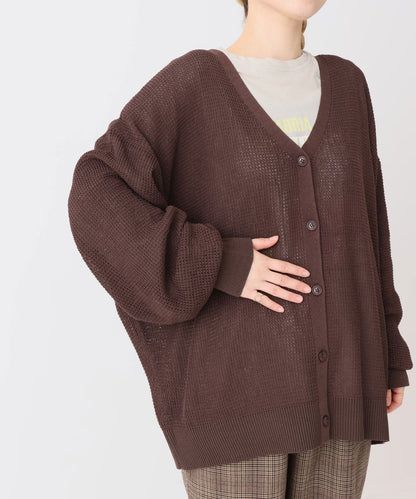 《近日発売》ワッフルニットBIGカーディガン