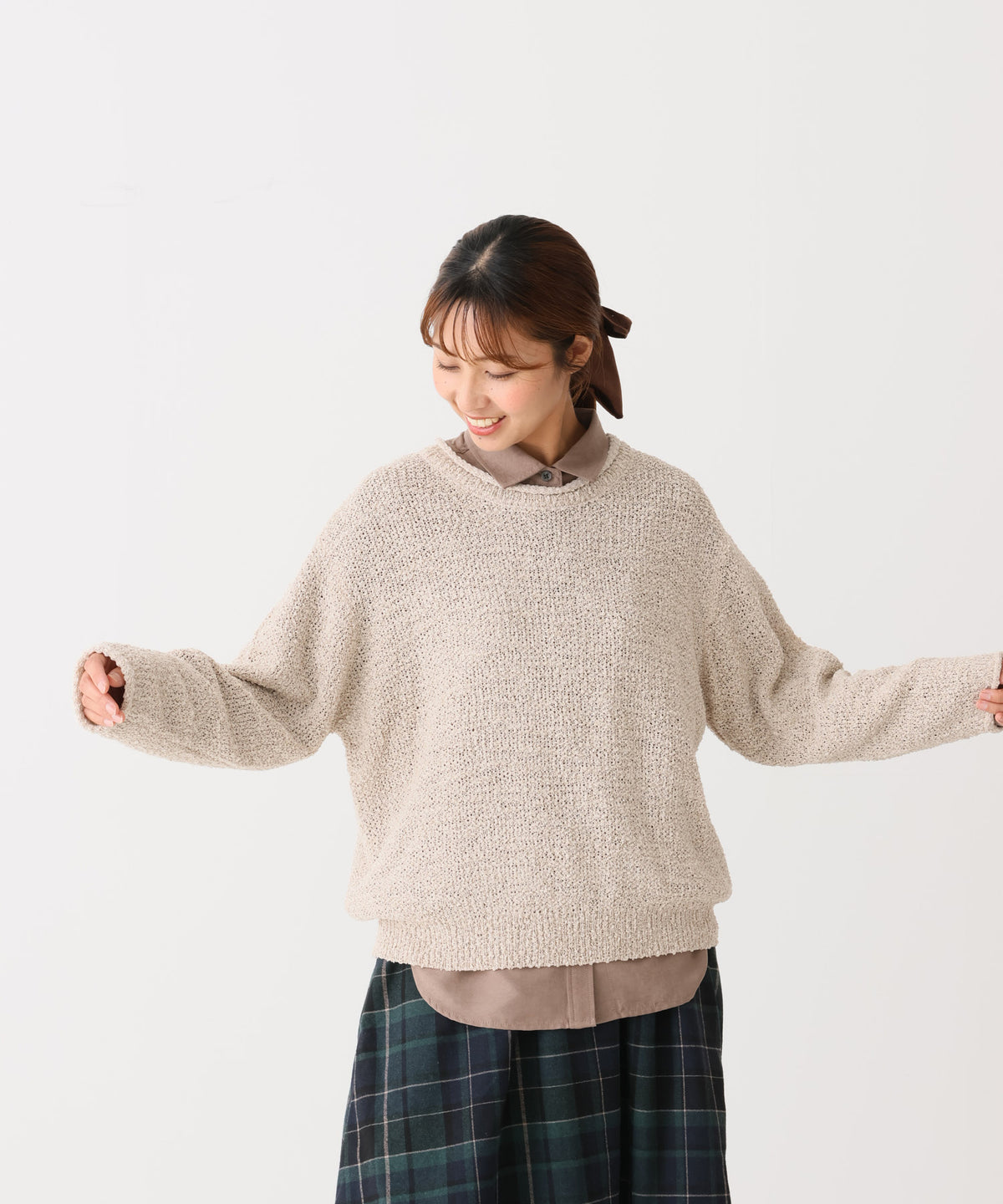 ベージュ / 162cm / FREE